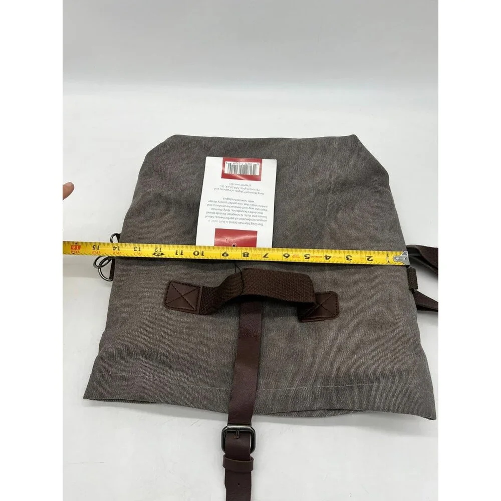 NWT Greg Norman Mens Refined Traveler Canvas Shoulder Bag Waterproof Lining